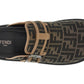 Fendi Feel Sabots Fabric Brown 'Black / Brown'