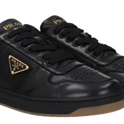 Prada Men's Downtown Napa Leather Low-Top Sneakers