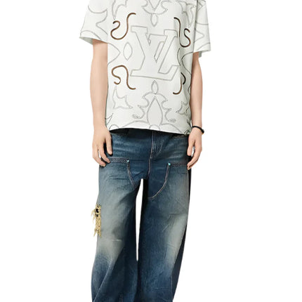Louis Vuitton Embroidered Cotton T-Shirt