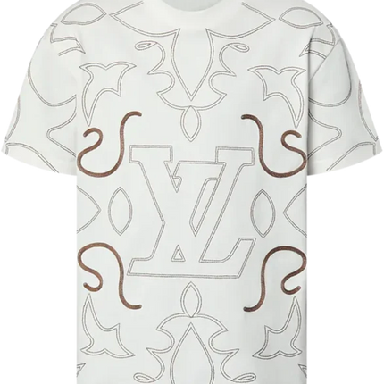 Louis Vuitton Embroidered Cotton T-Shirt