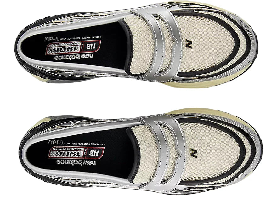 New Balance Mocassins 1906 "Silver Metallic with Black"