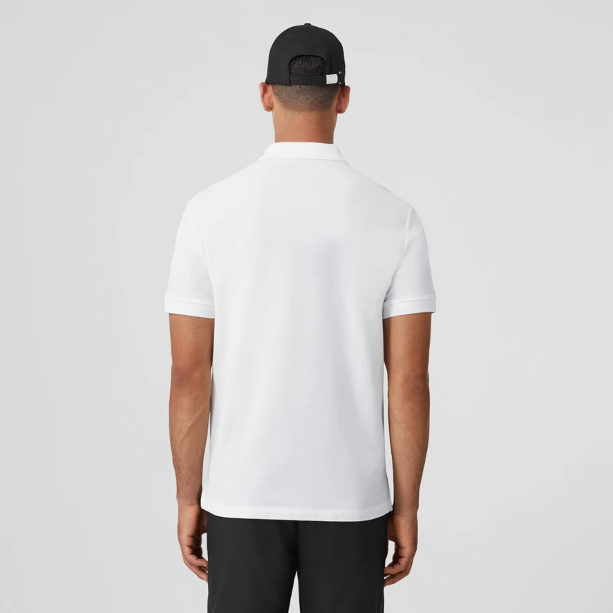 BURBERRY Monogram Motif Cotton Piqué Polo Shirt