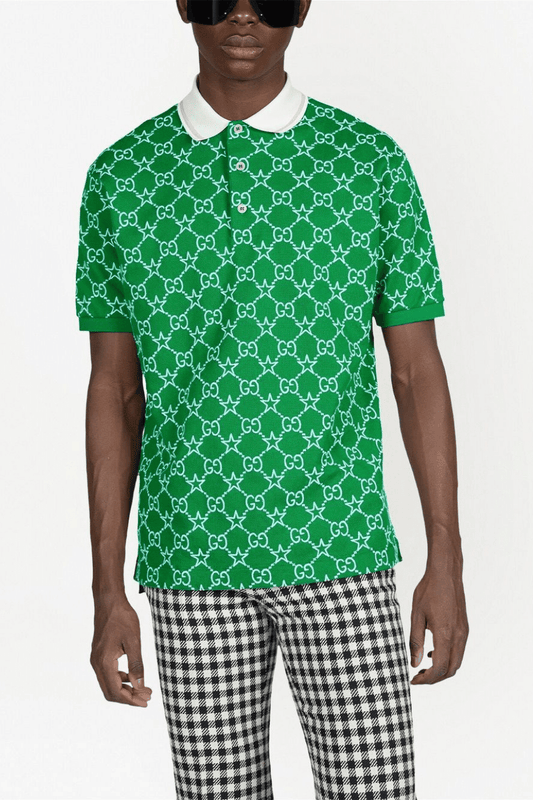 Gucci GG-pattern polo top