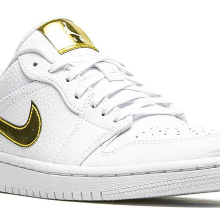 Nike Air Jordan 1 Retro Low 'White Metallic Gold'