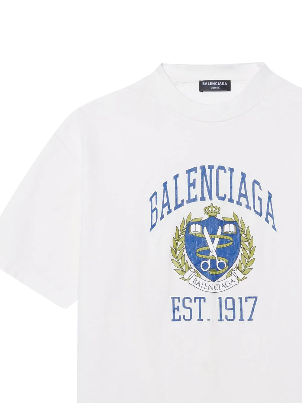 Balenciaga logo crest print T-shirt