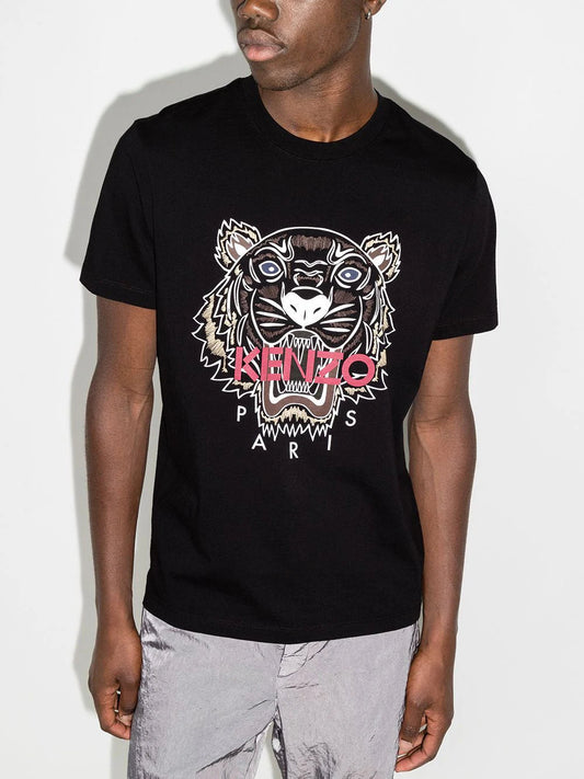 Kenzo Tiger-print cotton T-shirt