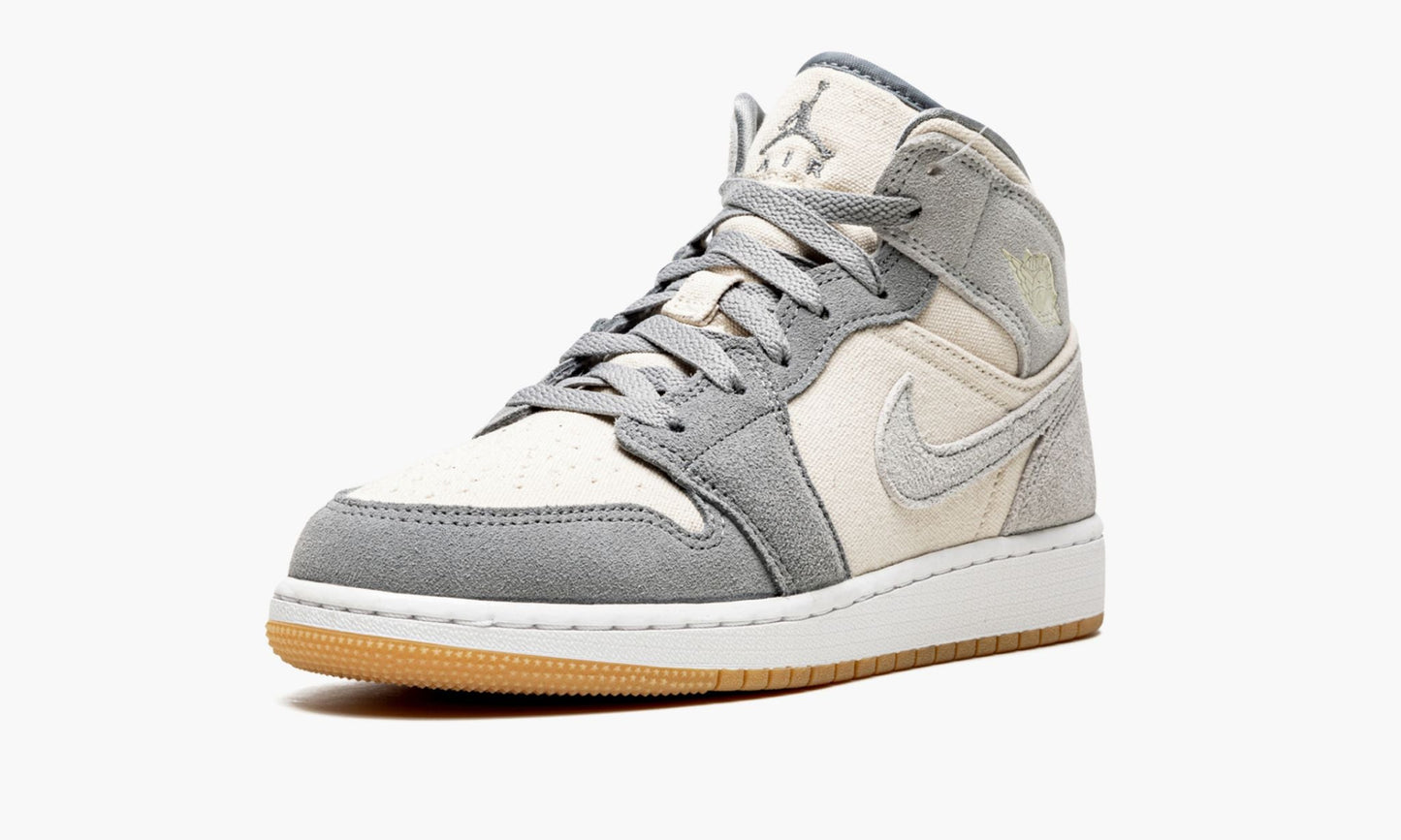 AIR JORDAN 1 MID SE GS "Coconut Milk / Particle Grey"