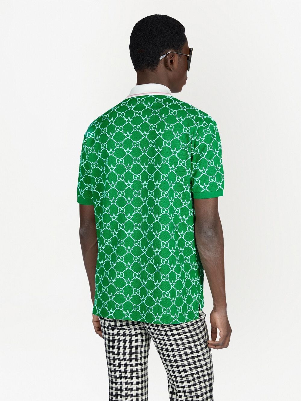 Gucci GG-pattern polo top