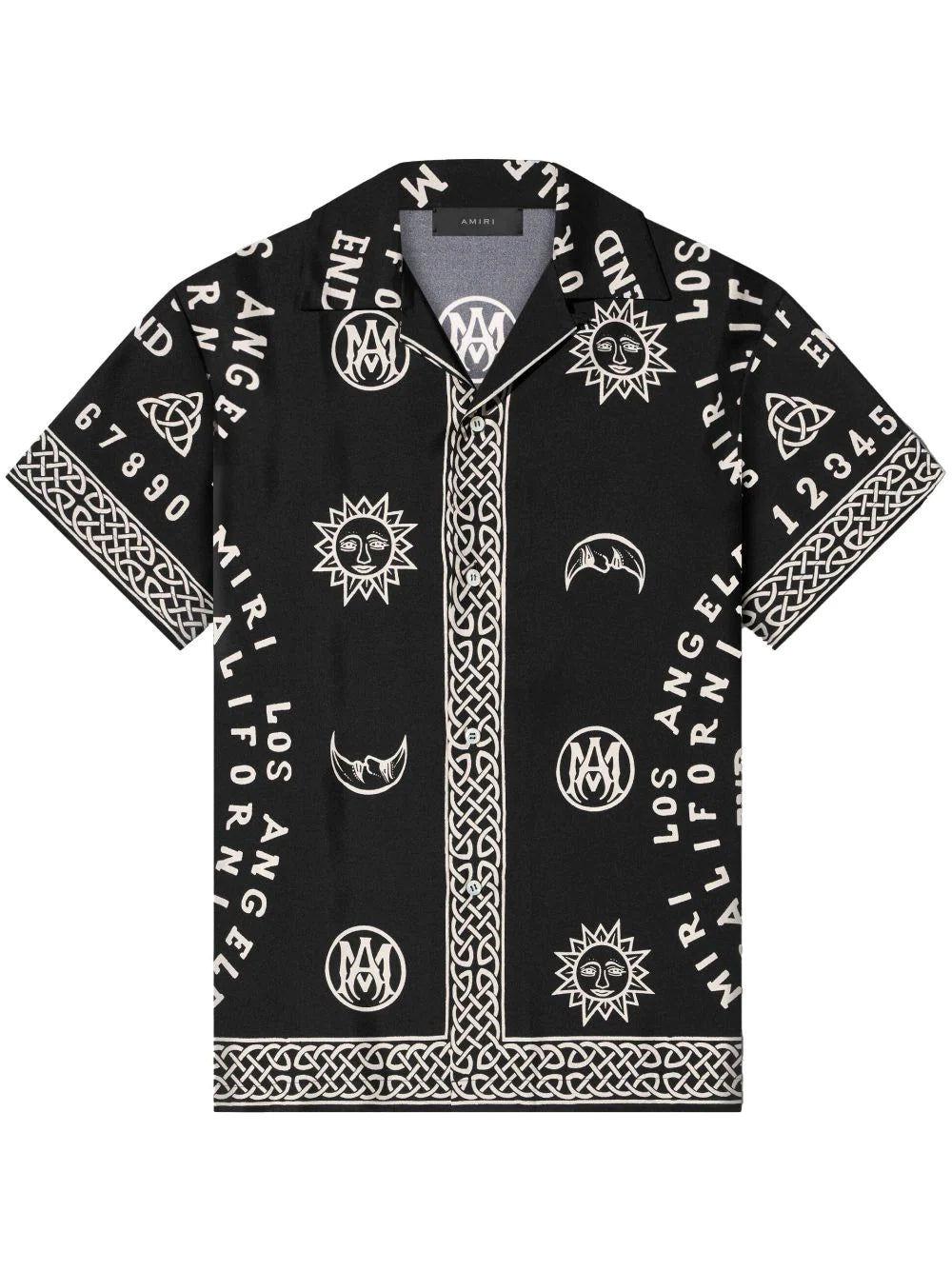 AMIRI  Ouija Board-print bowling shirt