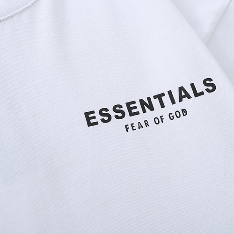 Fear of God Essentials Core T-shirt BLANC AND BLACK