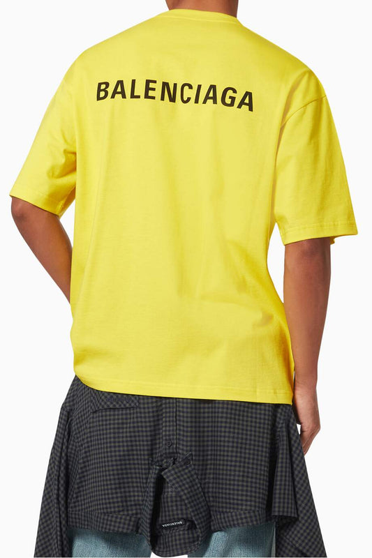 BALENCIAGA Logo Medium Fit T-shirt in Vintage Jersey