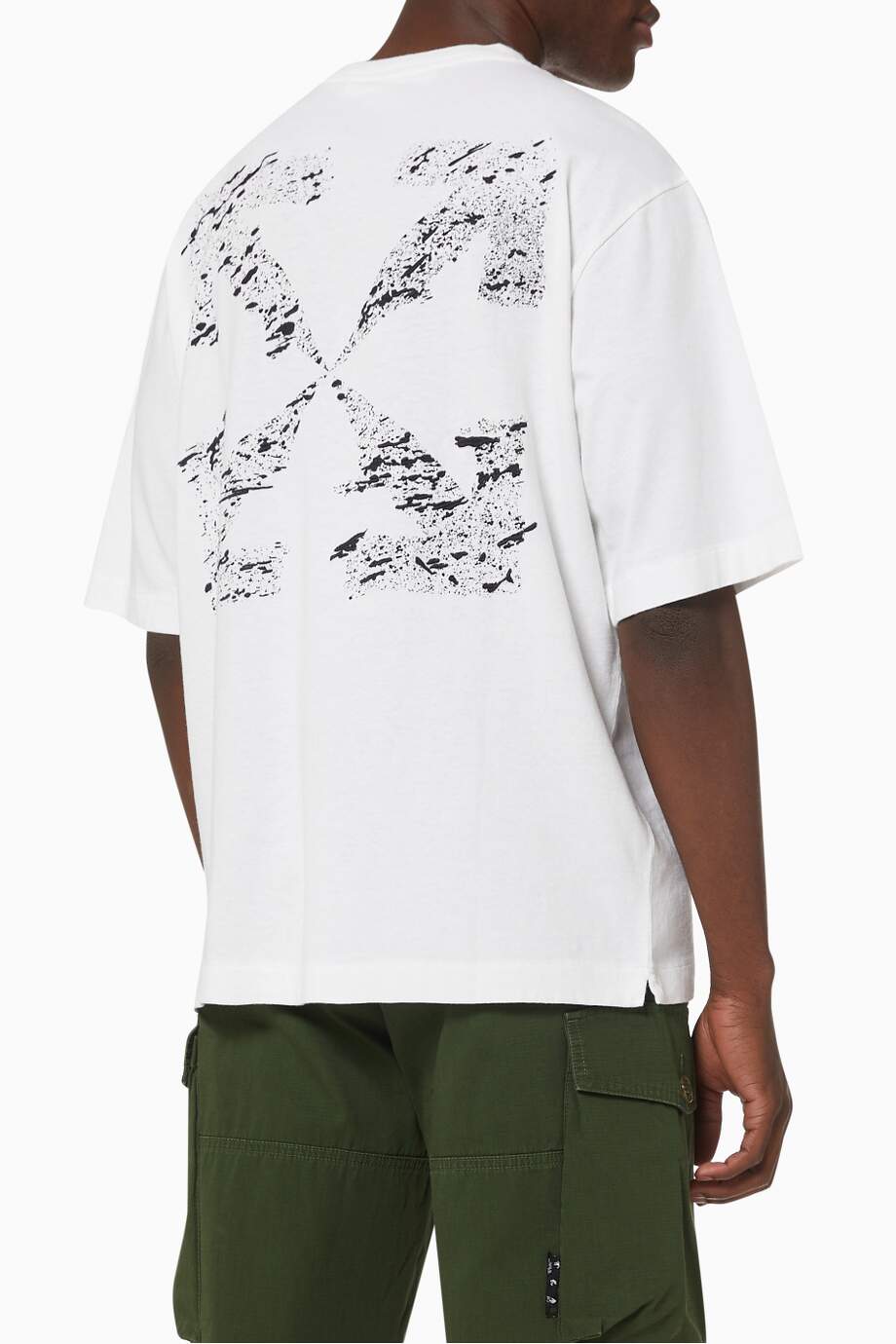 OFF-WHITE Paint Splat Arrows Oversized T-shirt in Cotton Jersey