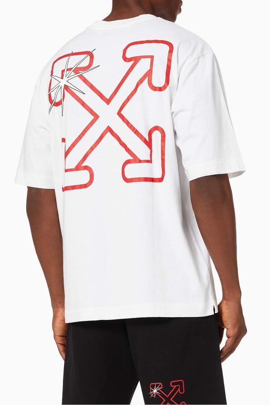 OFF-WHITE Starred Arrows T-shirt in Cotton Jersey