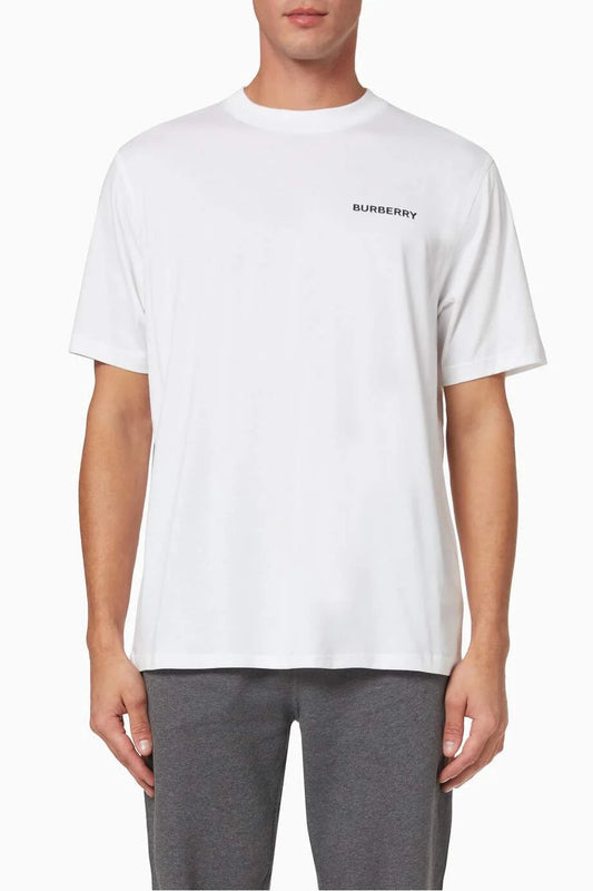 BURBERRY Logo Print T-shirt in Organic Cotton Jersey