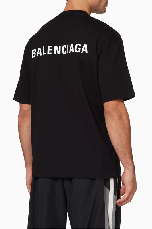 BALENCIAGANEW  Logo Medium Fit T-shirt in Cotton Jersey