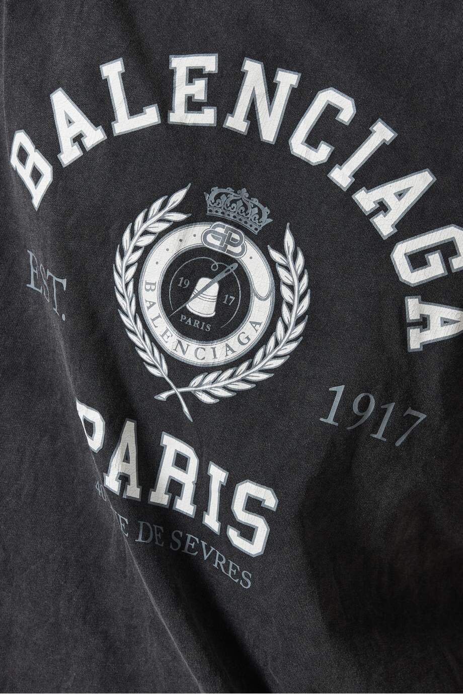 BALENCIAGA College 1917 Medium Fit T-shirt in Vintage Cotton Jersey