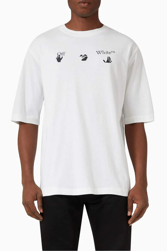 OFF-WHITE Logo T-shirt in Cotton Jersey