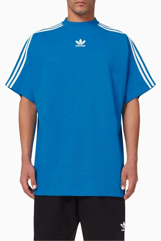 BALENCIAGA  x Adidas Oversized T-shirt in Cotton Jersey