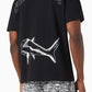 Palm Angels Broken Shark T-shirt in Cotton Jersey