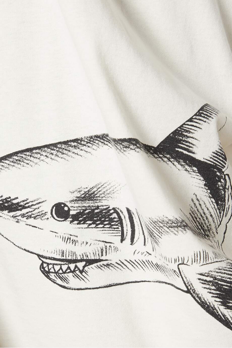 Palm Angels Broken Shark T-shirt in Cotton Jersey