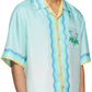 CASABLANCA Blue Silk Shirt