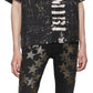 AMIRI Black Army Stencil Camp Shirt