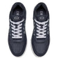B27 LOW-TOP SNEAKER Navy Blue Smooth Calfskin and CD Diamond Canvas