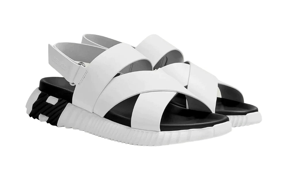 Hermes Electric sandal "White"