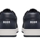 B27 LOW-TOP SNEAKER Navy Blue Smooth Calfskin and CD Diamond Canvas