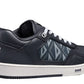 B27 LOW-TOP SNEAKER Navy Blue Smooth Calfskin and CD Diamond Canvas