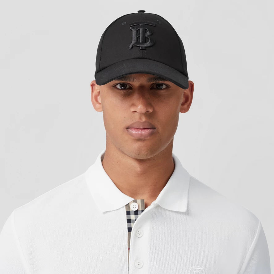 BURBERRY Monogram Motif Cotton Piqué Polo Shirt