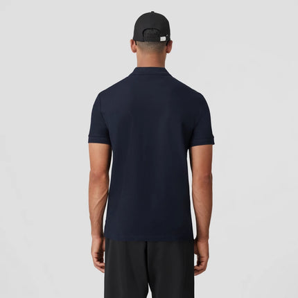 BURBERRY Monogram Motif Cotton Piqué Polo Shirt