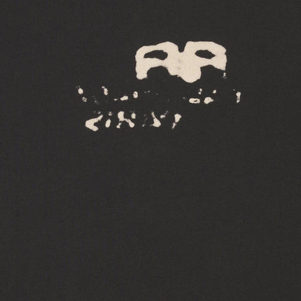 BALENCIAGA HAND DRAWN BB ICON T-SHIRT MEDIUM FIT IN BLACK