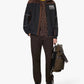 FENDI Monogram-print contrast-trim cotton-jersey T-shirt