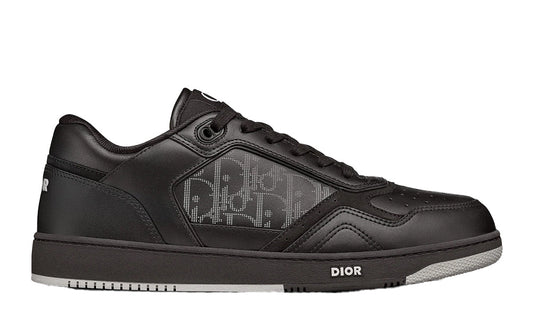 Dior B27 Low Black Dior Oblique Galaxy Leather Grey