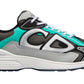 Dior B22 Anthracite Gray Mesh And Black & Green Low Top Sneakers