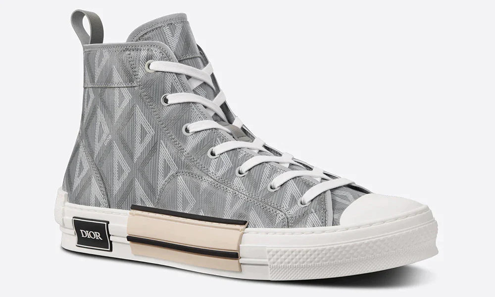 Dior B23 High-top Sneaker "Dior Gray Cd Diamond Canvas"