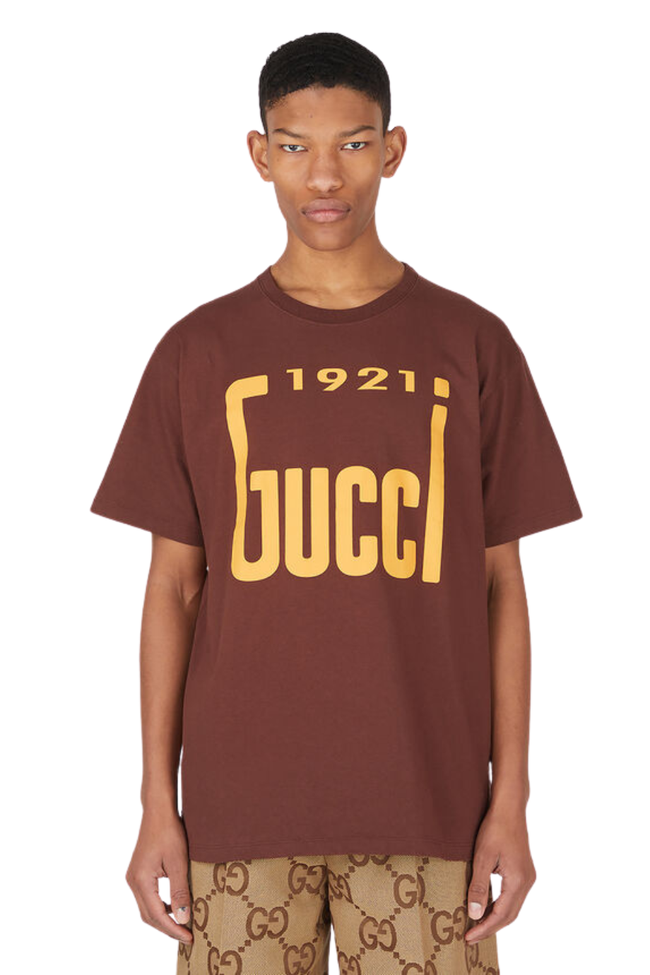 GUCCI 1921 T-Shirt in Brown