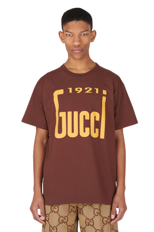 GUCCI 1921 T-Shirt in Brown