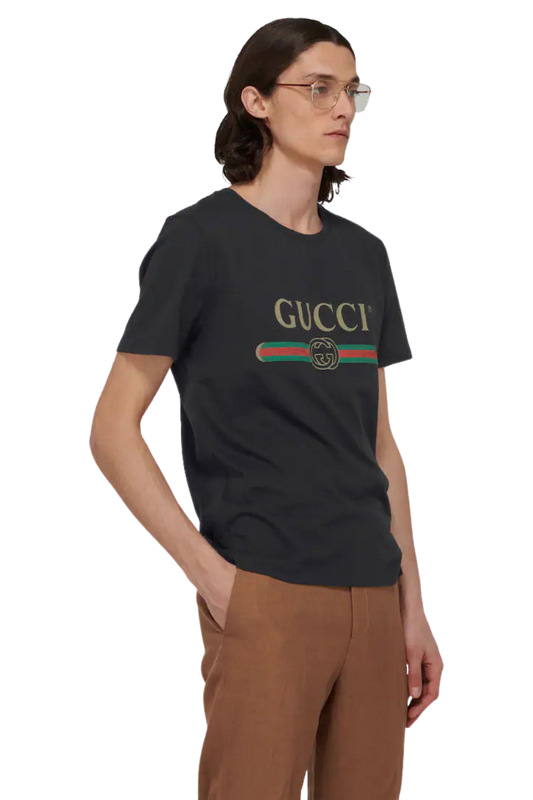 GUCCI Oversized cotton T-shirt with logo